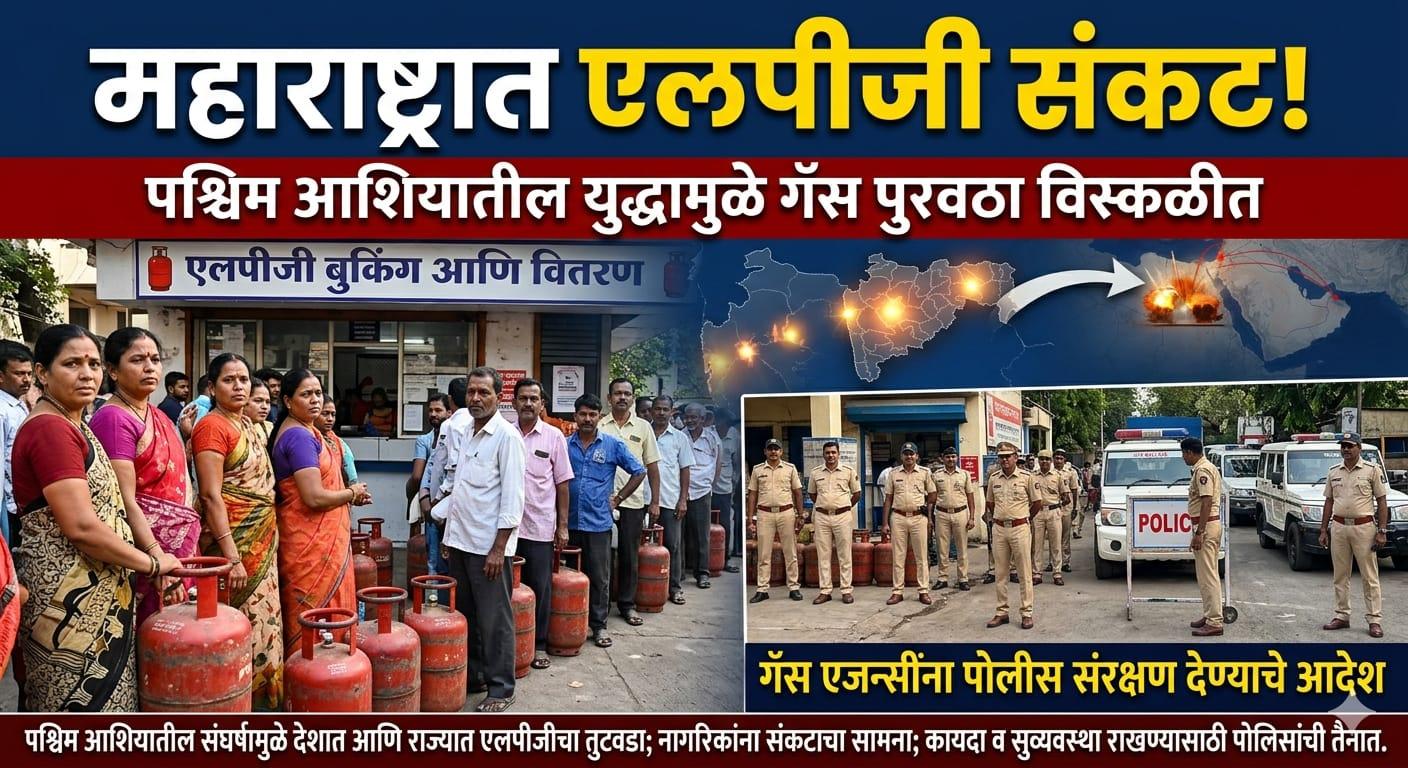 Mumbai - Gas Supplies Disrupted Due to War in West Asia ; Orders Issued to Provide Police Protection to Gas Agencies