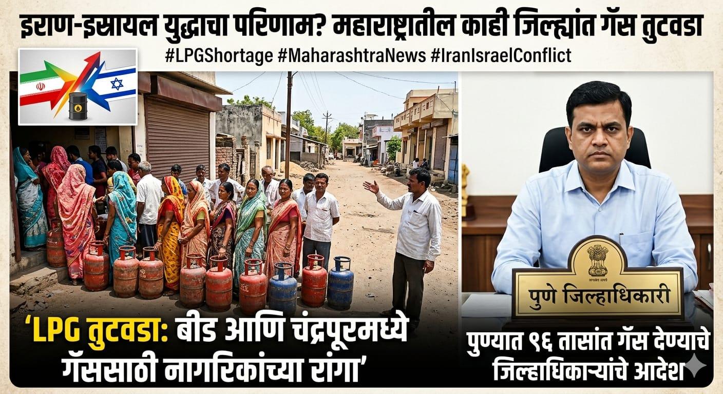 Iran-Israel War Hits Maharashtra's Kitchens; Gas Shortage Reported in Pune, Along with Beed and Chandrapur!