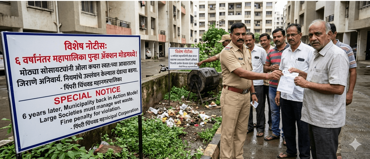 Pimpri-Chinchwad: Housing societies must process their own waste! After 6 years, the civic body back in action mode; strict penalties to be imposed