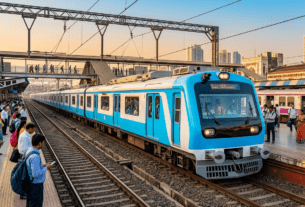 Harbour Line AC Local: Cool Comfort for Commuters.