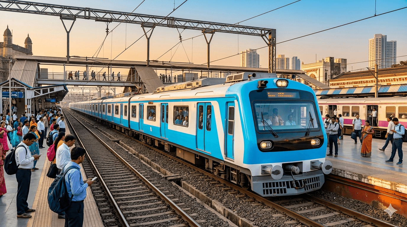 Harbour Line AC Local: Cool Comfort for Commuters.