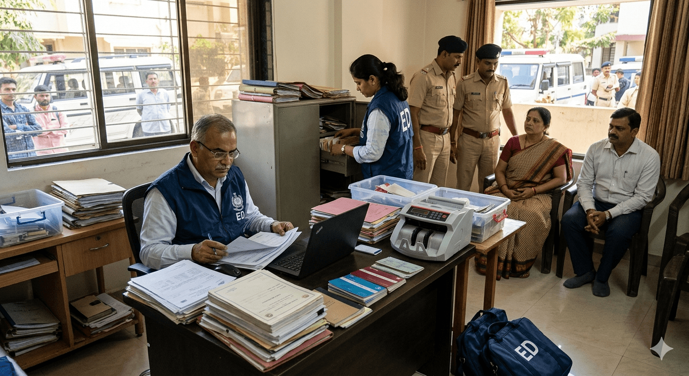 Rs 145 Crore FD Scam Exposed: ED Raids Multiple Locations Over Misappropriation of Government Funds in Reputed Bank