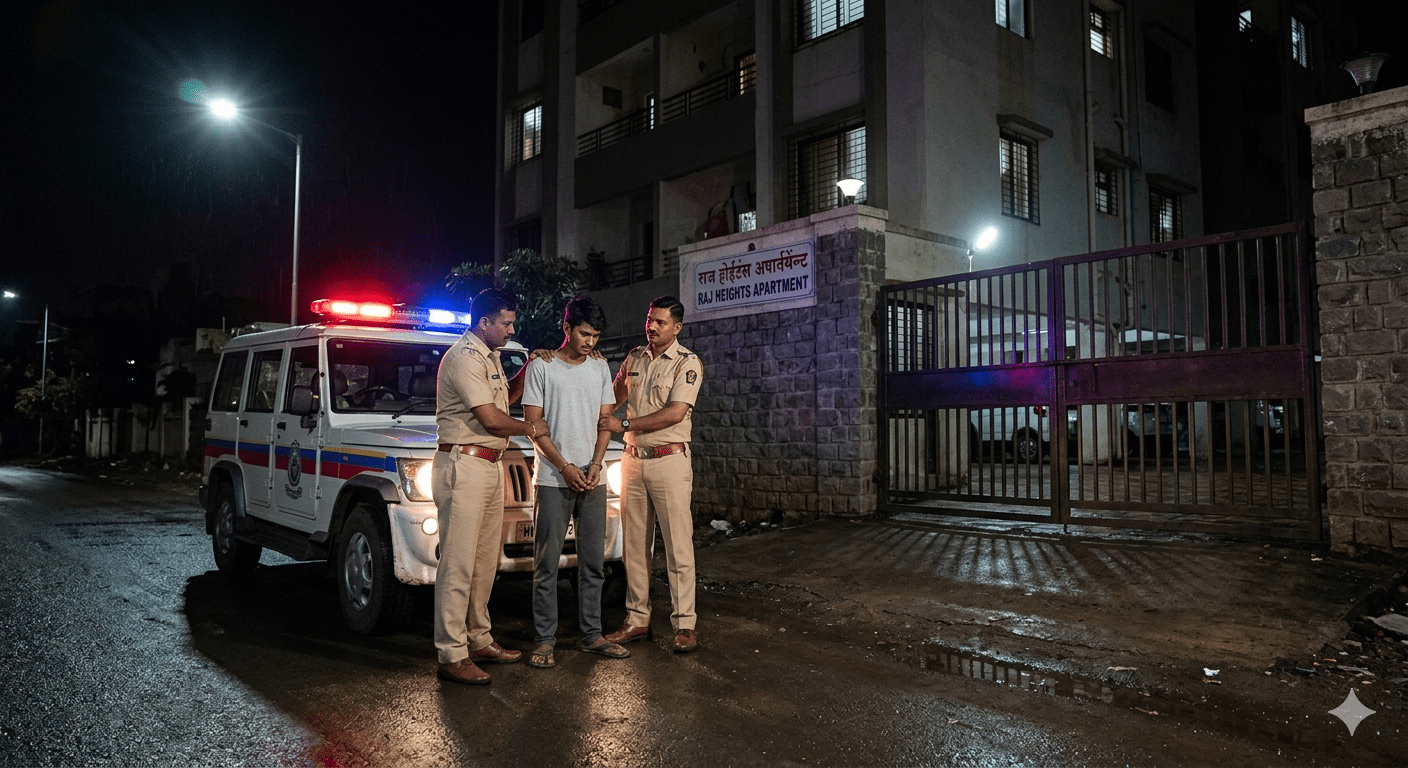 Uruli Kanchan Police: Two Youths Arrested Within Hours for Burglary at Raj Heights Apartment