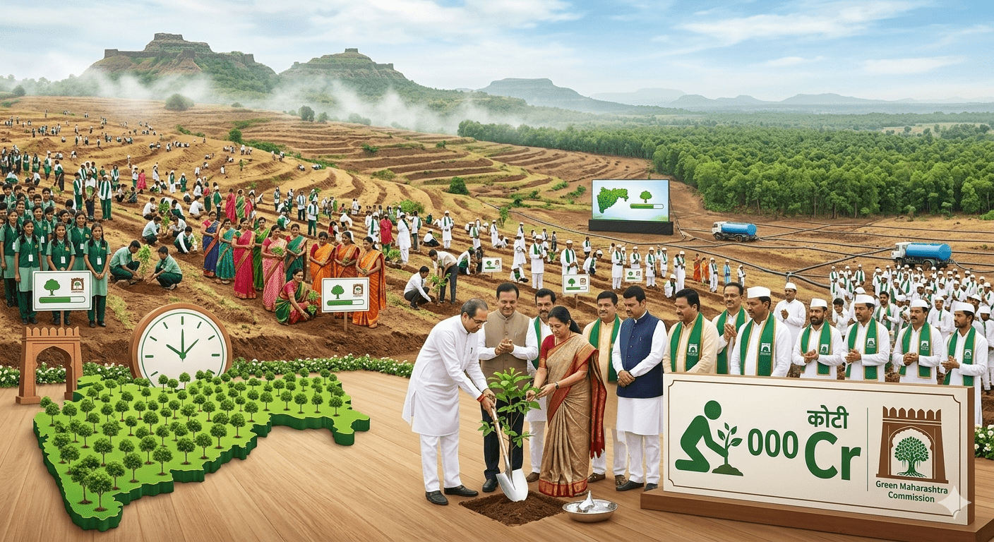 State Cabinet Approves Planting of 300 Crore Trees and Formation of 'Green Maharashtra Commission'