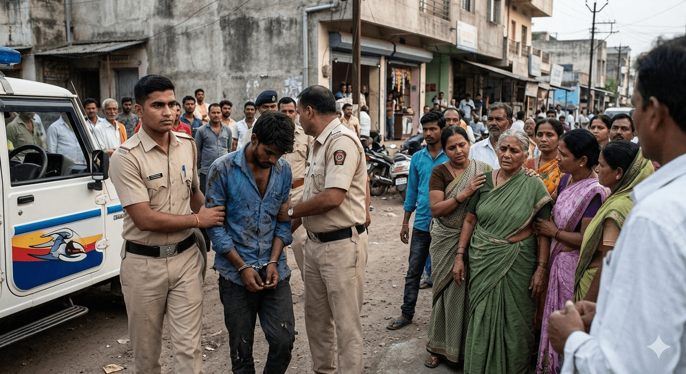 Amravati Horror: 22-Year-Old Man Arrested for Brutally Assaulting 65-Year-Old Woman After Luring Her with Help; Robs Her of ₹600