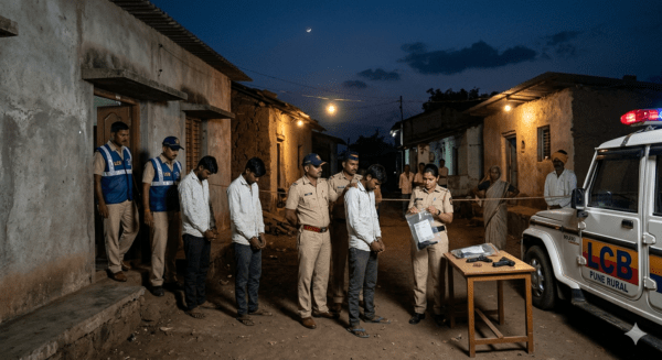 Pune Rural Crime: Three Arrested for Illegal Possession of Country-made Pistols in Nimgaon Sawa