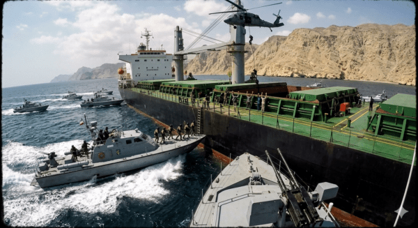 High-Seas Drama: Video Surfaces of Iranian IRGC Seizing Indian-Bound Cargo Ship 'Epaminondas' Near Strait of Hormuz