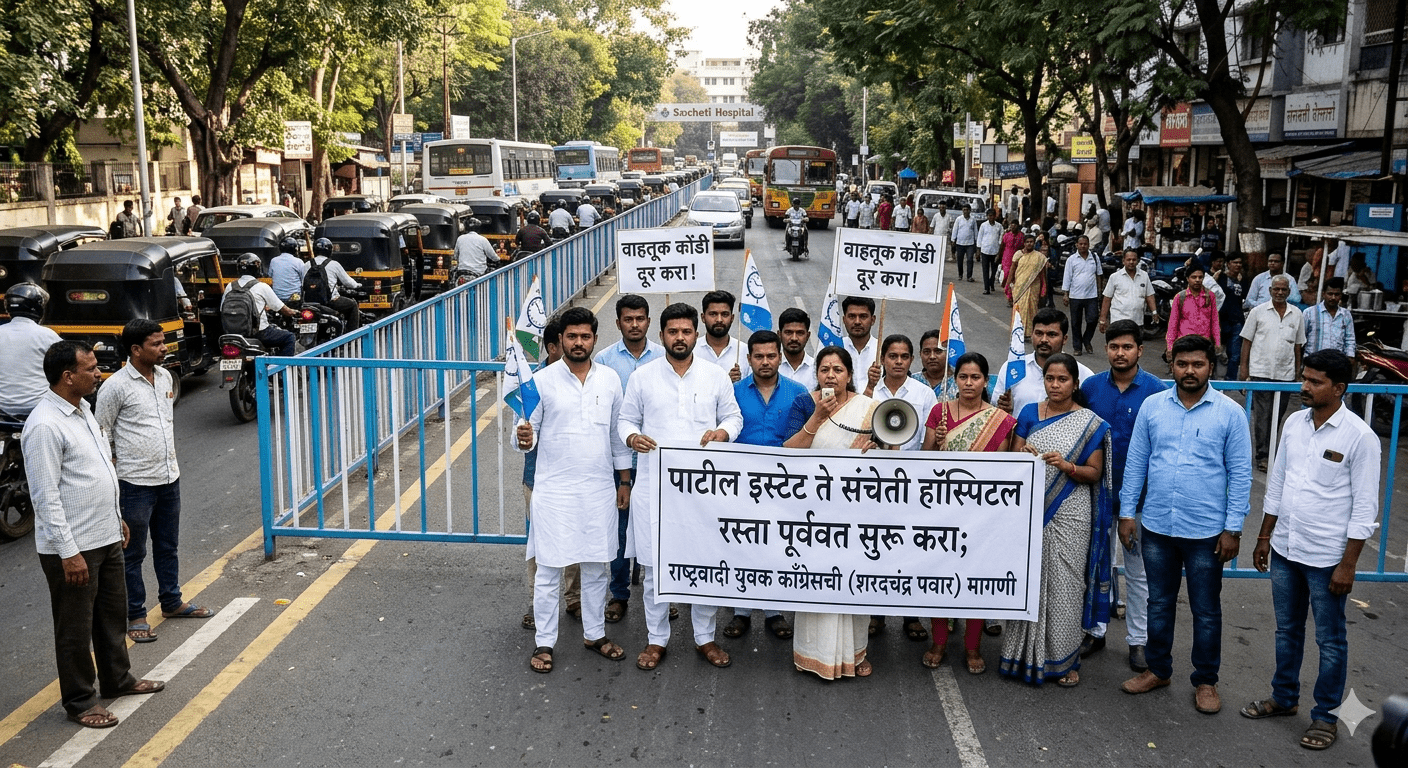 Extortionists Who Terrorized Pimple Saudagar with Koytas Paraded by Police