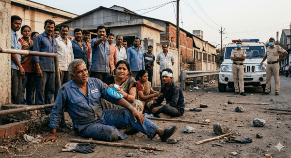 Law and Order Collapse in Chakan MIDC: Industrial Workers and Locals Brutally Assaulted; Serious Questions Raised Over Police Inaction