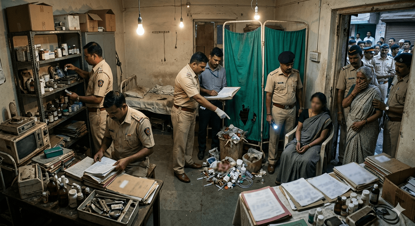 Fetus Thrown in Drainage; Couple Arrested for Illegal Procedures and Misleading Parents