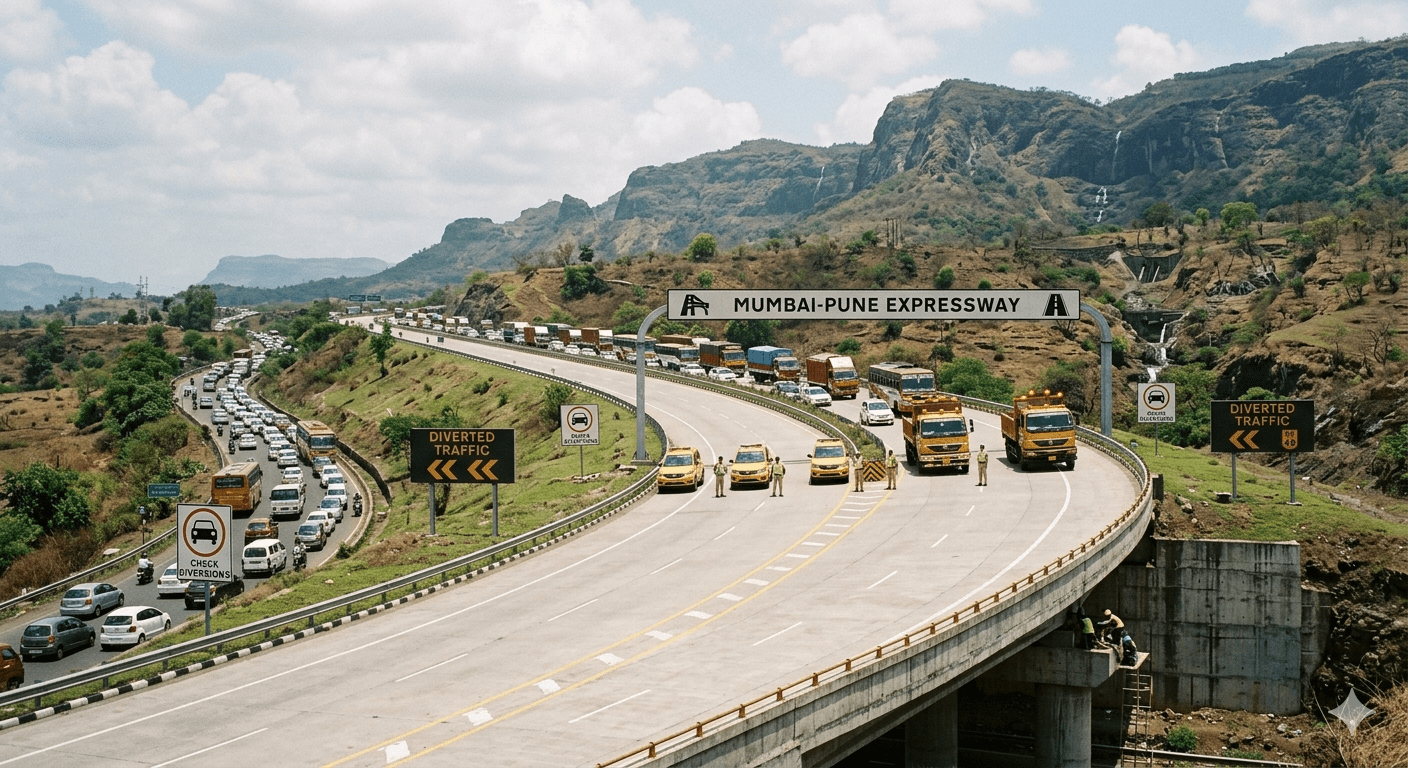 Mumbai-Pune Expressway Mega Block Alert: 3-Hour Traffic Halt on April 23 & 24; Check Diversions