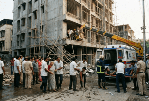 Mumbai Shocker: 9 People Fall from Under-Construction Building in Bhandup; One Critical