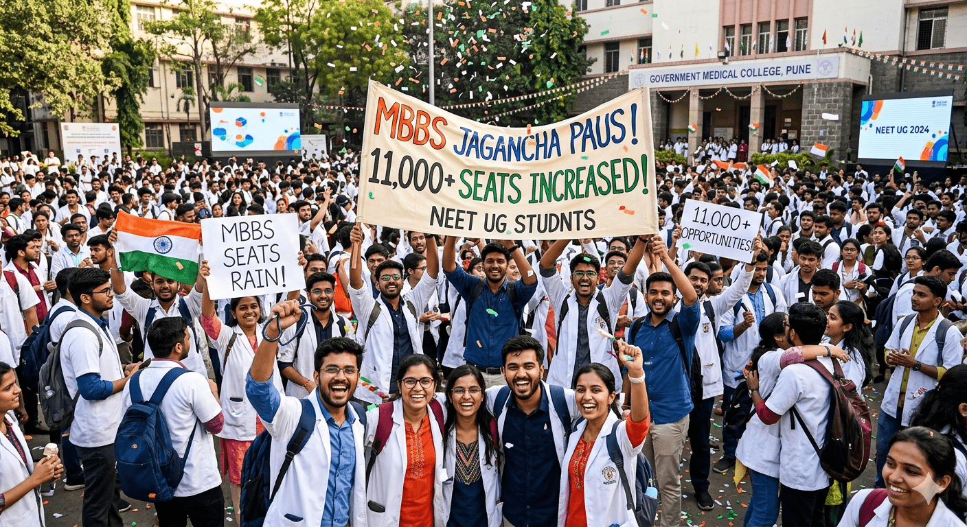 Great News for NEET UG Students! Surge in MBBS Seats Across the Country; Over 11,000 Seats Added!