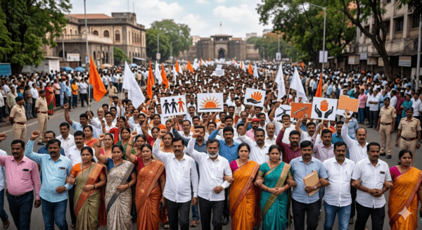 
Maharashtra Govt Employees to Go on Indefinite Strike from April 21; Over 1.7 Million Staff to Protest for Pending Demands