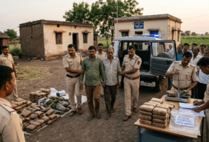 Major Drug Bust in Daund: 52 Kg Ganja Seized; Two Smugglers from Madhya Pradesh Arrested