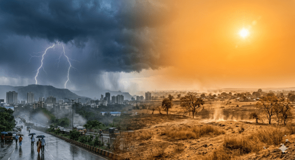 
Maharashtra Weather Update: IMD Issues Rain and Thunderstorm Alert for Mumbai & Pune; Heatwave Grips Vidarbha Amid Pre-Monsoon Changes