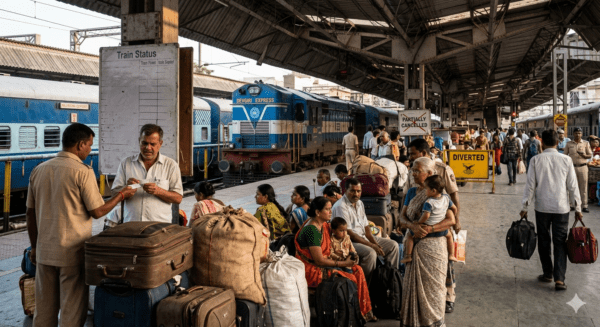 Summer Travel Alert: Devgiri and Nandigram Express Diverted via Pune; Rajyarani Express Partially Cancelled
