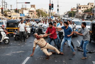 Three Men Assault and Break Police Officer's Teeth After Being Caught Jumping Traffic Signal