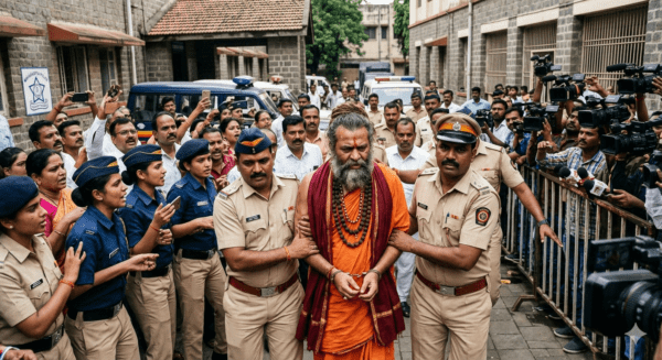 Nashik Godman Scandal: Self-Styled 'Baba' Arrested for Sexual Exploitation and Black Magic; Over 100 Obscene Videos Recovered