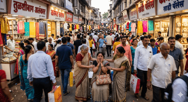 Beware in Tulshibaug! Woman Robbed of Gold Jewellery Worth Over ₹6 Lakh Amid Crowd; Police Hunt for Thieves via CCTV