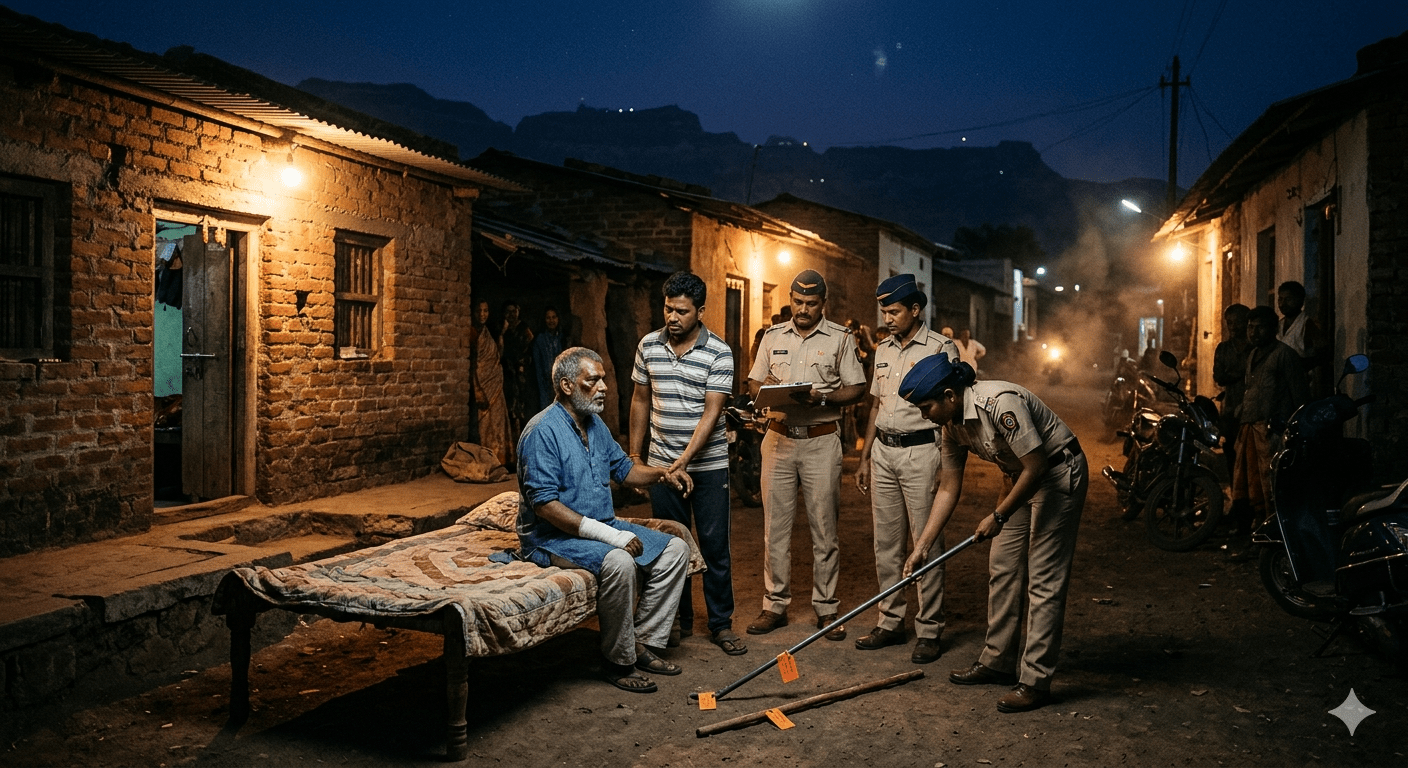 Shocking: 60-Year-Old Senior Citizen Brutally Attacked for Refusing Money for Liquor in Rajgad