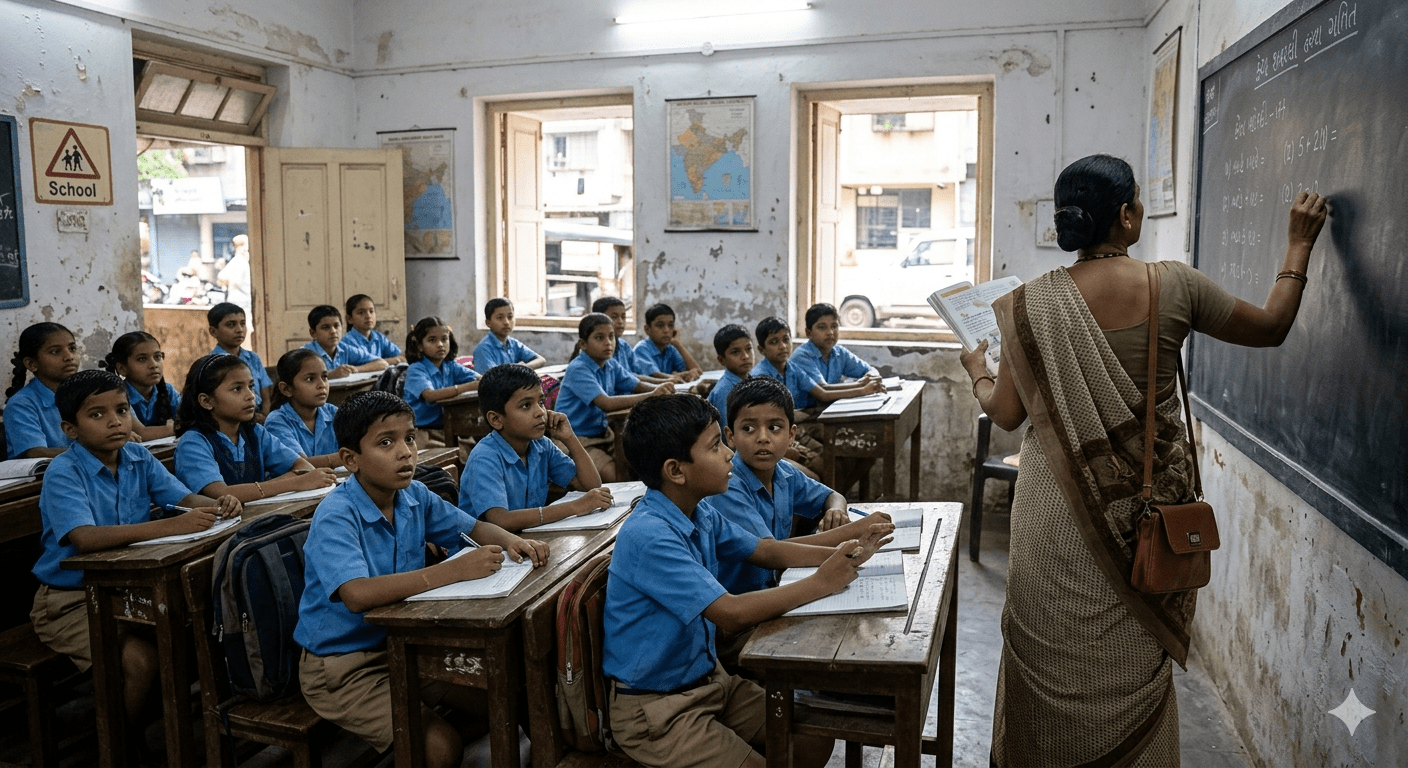 Thane Education Shock: Marathi Medium Students Taught by Gujarati Medium Teachers;