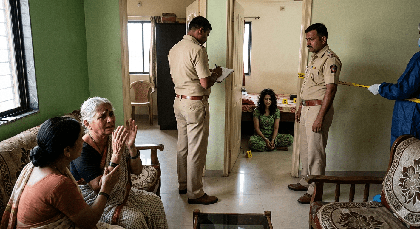 Woman Kills Victim in Front of Her Mother-in-Law