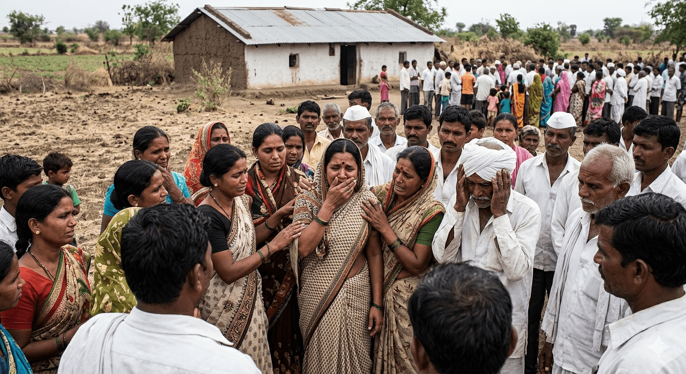 Latur Heartbreak: Young Mother Ends Life Along with Two Children in Kharosa Village Over Domestic Dispute; Entire Village in Mourning
