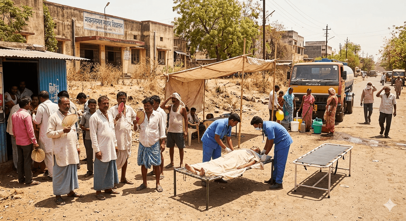 Amravati Records 46.6°C as State Toasts; Three Deaths Reported Due to Sunstroke