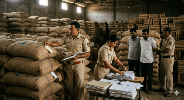 Amravati Ration Scam: Two Supply Officers Booked for Multi-Crore Grain Embezzlement; FIR Lodged at Gadge Nagar Police Station