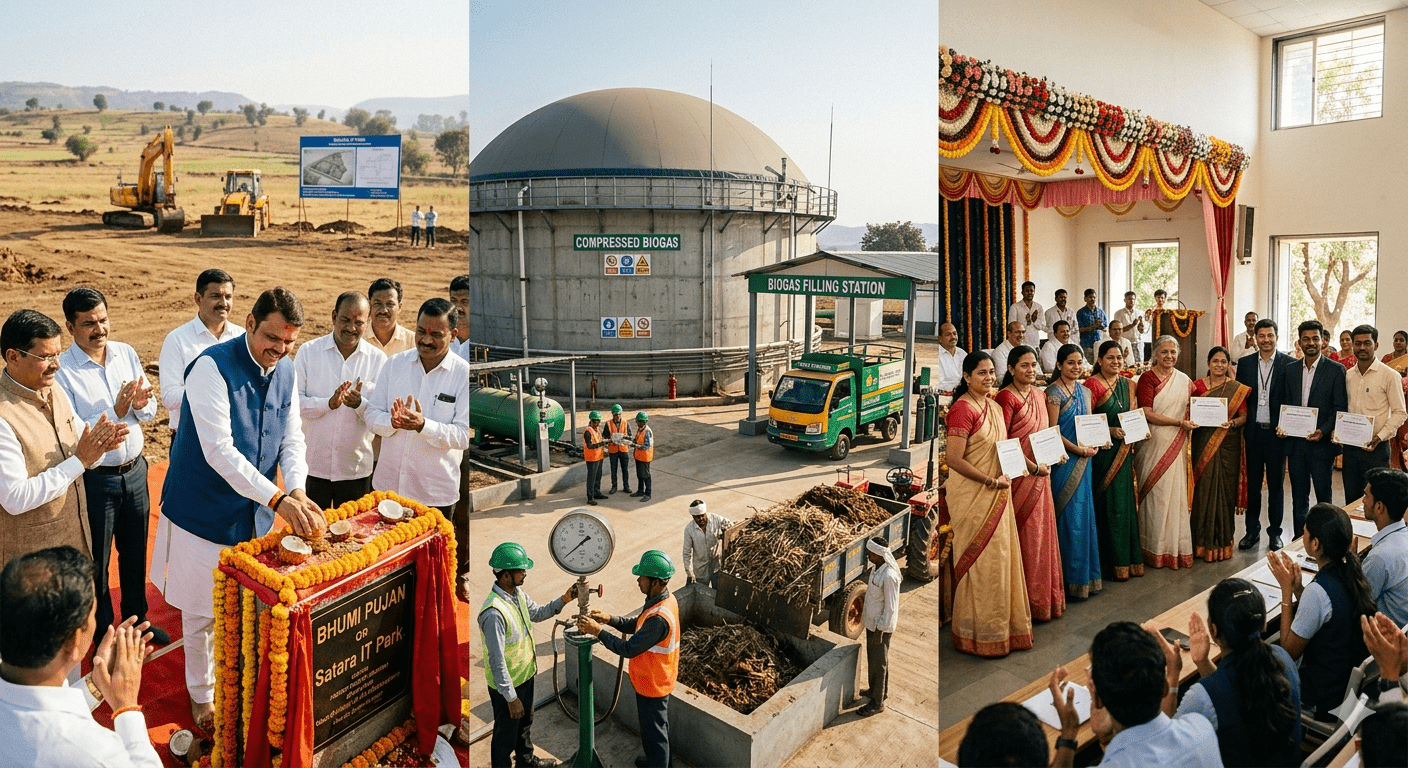 Maharashtra Cabinet Approves Major Developmental Projects: IT Park for Satara and New Bio-Gas Policy Announced