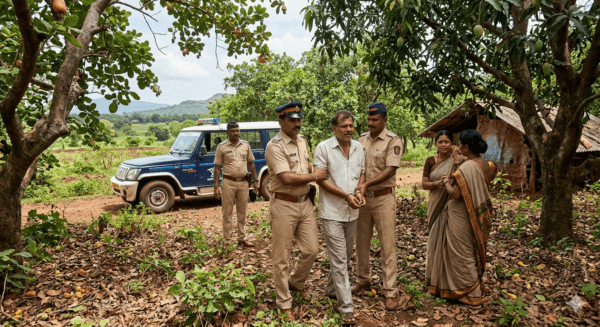 Shameful Incident in Rajapur: High School Teacher Arrested for Sexually Assaulting a Woman in a Cashew Farm
