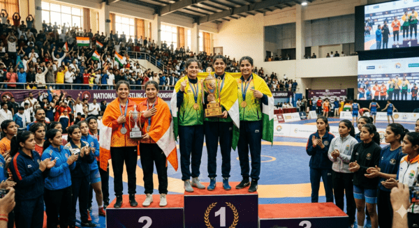 National Under-17 Wrestling: Haryana Girls Clinch Overall Championship; Maharashtra Secures Runner-Up Position on Day One