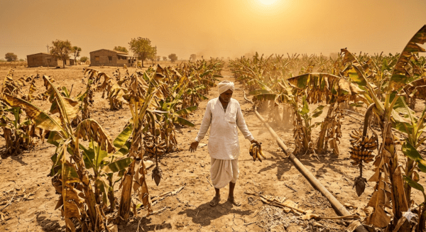 Parbhani Farmers Distressed: Rising Temperatures Devastate Banana Orchards, Leading to Major Financial Losses