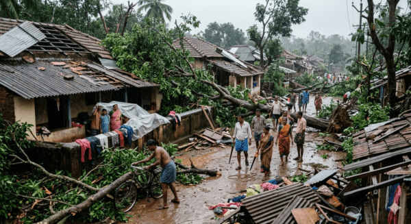 Havoc in Sawantwadi: Stormy Unseasonal Rains Blow Away Roofs and Uproot Trees; Extensive Damage Reported