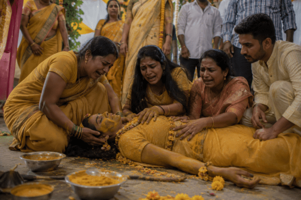 Haldi Ceremony Turns Fatal: 22-Year-Old Bride-to-Be Dies After Chemical-Laced Turmeric Reaction.
