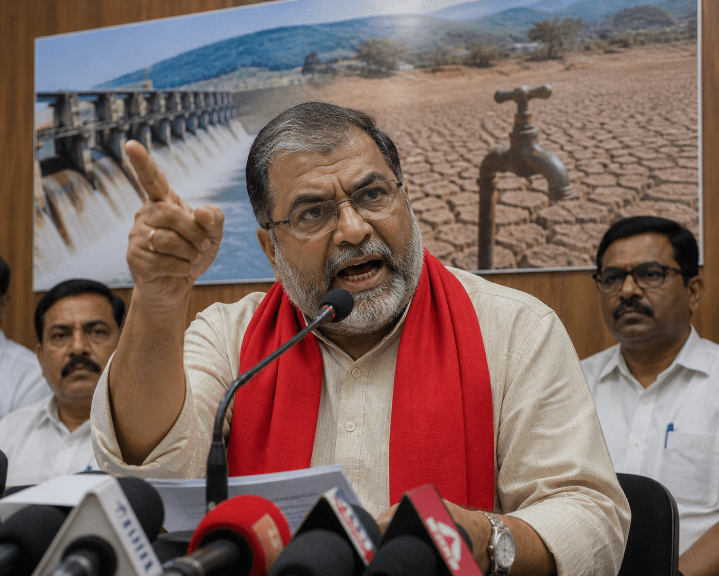 'Dams Overflowing, Necks Parched!' Raju Shetti Blasts CM Over Kalu Project