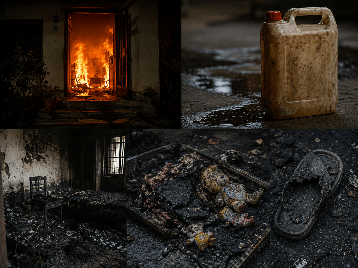 Sets 5 In-Laws Including 2 Toddlers on Fire with Petrol!
