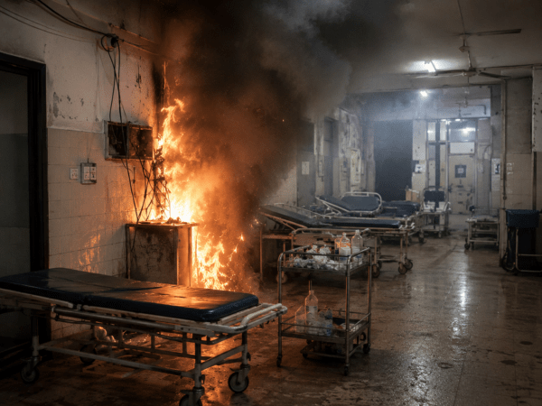 Massive Fire Outbreak at City Hospital in Ramdaspeth, ICU Filled with Smoke!
