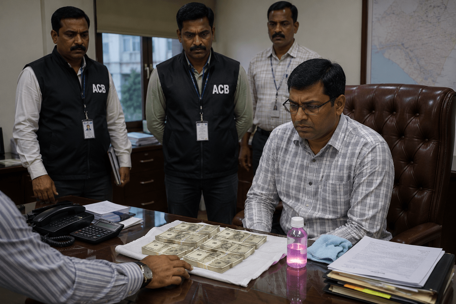 Navi Mumbai Upper District Magistrate Caught Red-Handed Taking Rs22,000 Bribe