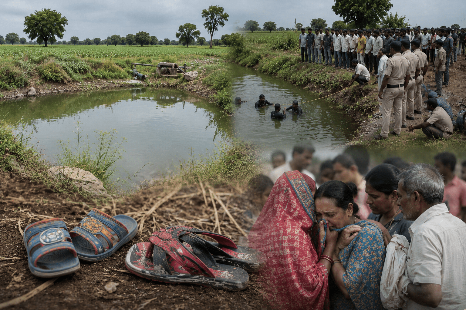 Two Young Brothers Drown in Farm Pond While Grazing Sheep in Chhatrapati Sambhajinagar