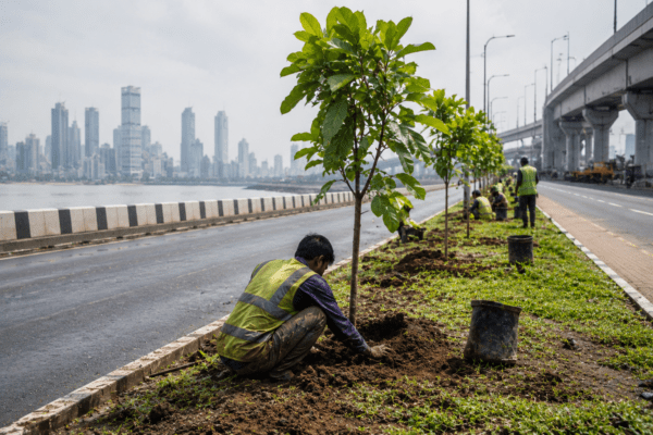 60,000 Trees Planned Along Coastal Road, 15,000 to be Planted Before Monsoon!
