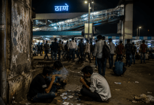 Open Drug Abuse at Station Under the Cover of Darkness!