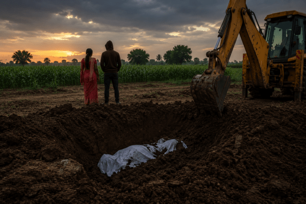 Telangana Wife and Lover Murder Husband, Use JCB to Bury Body in Field
