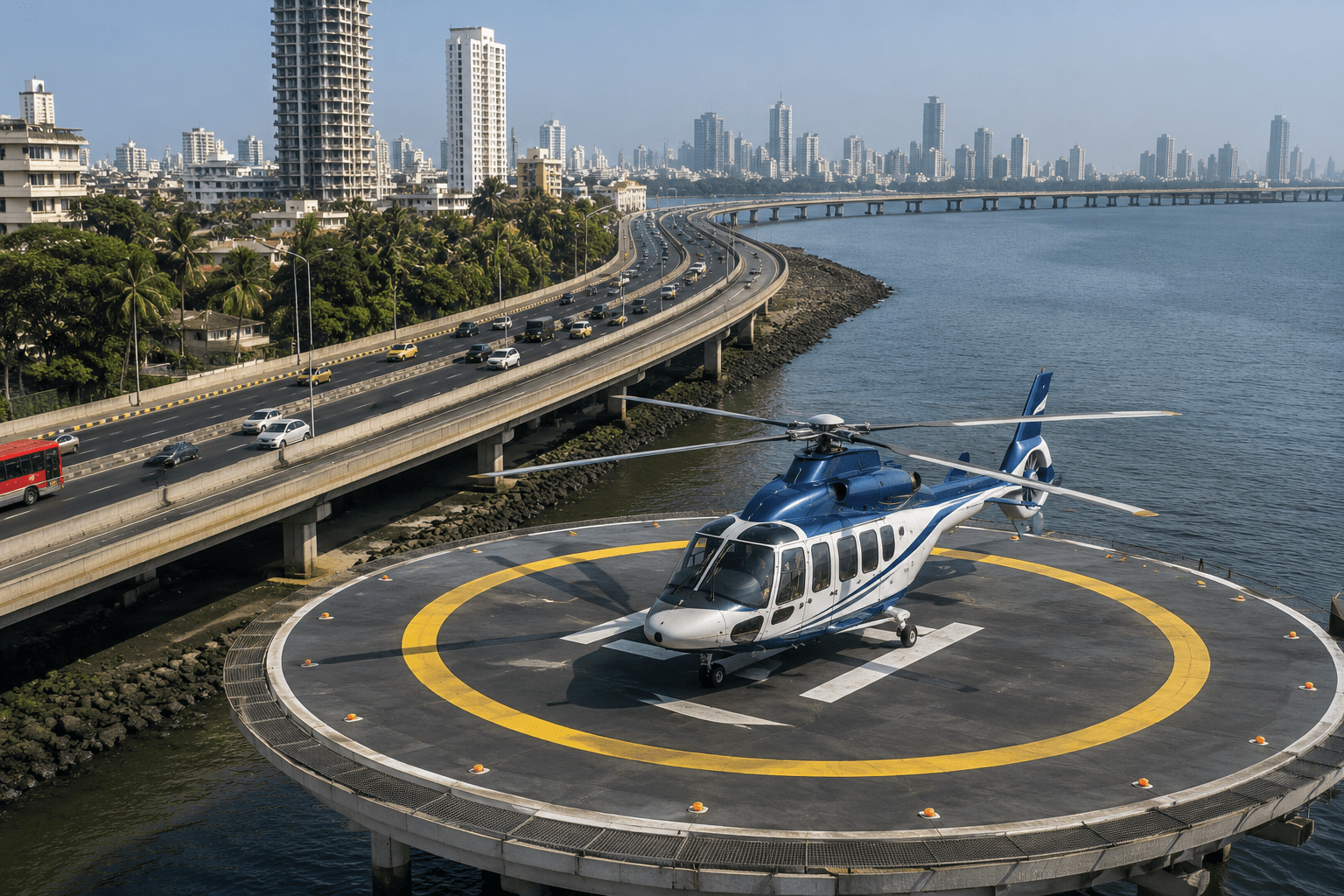 Mumbai to Get New Helipad at Worli Jetty Along Coastal Road