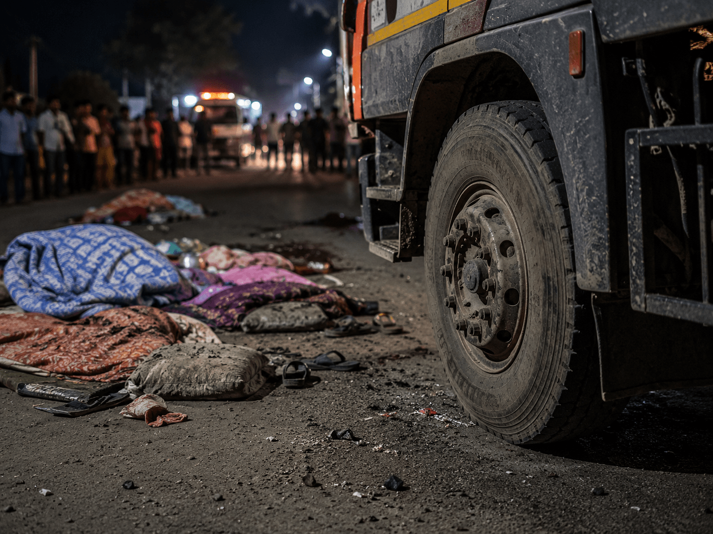 Speeding Dumper Crushes Family Sleeping Outside Due to Power Cut, 4 Dead