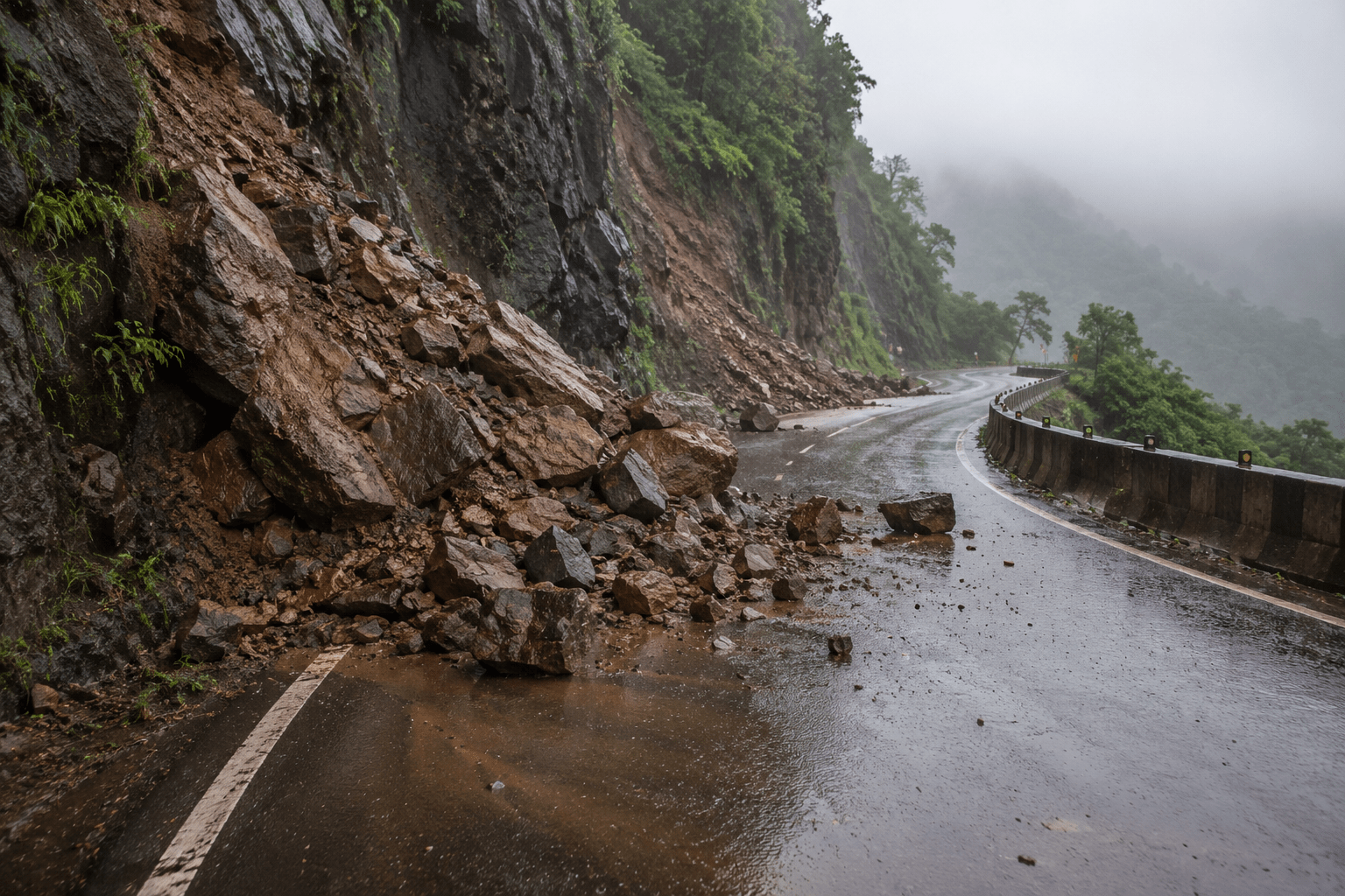 Mumbai-Goa National Highway Facing Severe Landslide Threats at Three Major Spots This Monsoon