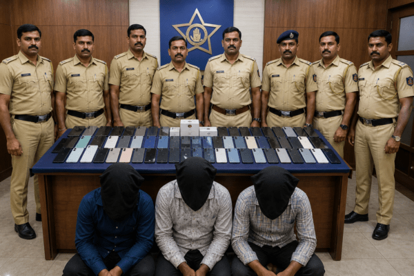 Mobile Theft Gang Busted in Pune: 43 Handsets Recovered as Yerwada Police Crack Down on Luxury-Seeking Thieves