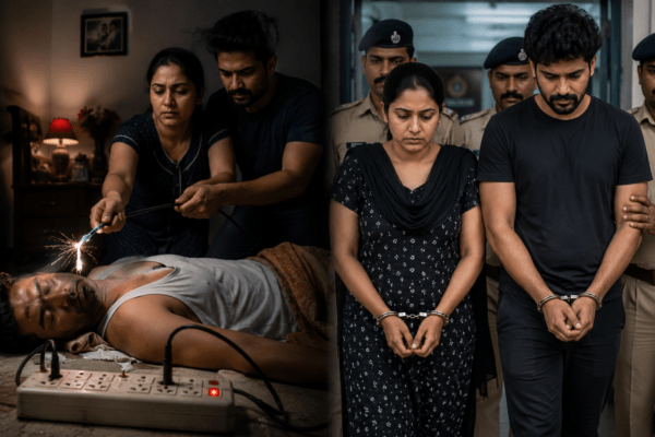 Shocking! Wife and Lover Attempt to Kill Husband with Electric Shock; Plot Exposed in Ahmednagar
