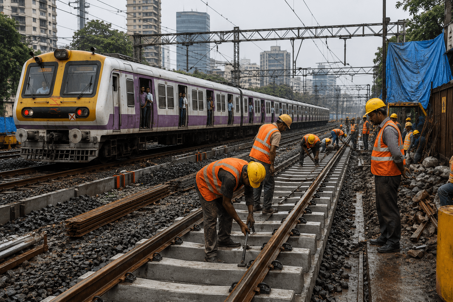 Western Railway Raises Track Height at Matunga and Mahim to Stop Flooding!